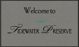 3' x 5' (35" x 58") Waterhog Impressions HD TIDEWATER PRESERVE  Indoor/Outdoor Logo Mat