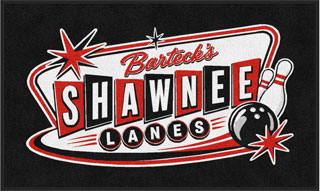3' x 5' (35" x 58") ColorStar Impressions BARTECK'S SHAWNEE  Indoor Logo Mat