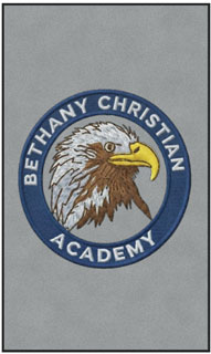 6' x 10'(68" x 119") Colorstar Impressions BETHANY CHRISTIAN ACADEMY Indoor Logo Mat