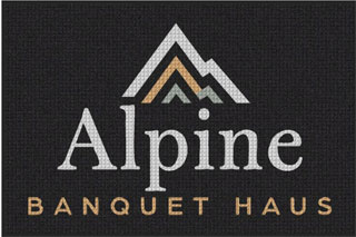 4' x 6' (45" x 69") Waterhog Inlay ALPINE  Indoor /Outdoor Logo Mat