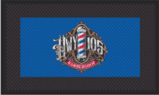 3' x 5' (35" x 56") Superscrape Impressions HWY 105 Rubber Logo Mat