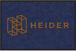2' x 3' (24" x 35") Digiprint HD HEIDER Indoor Logo Mat