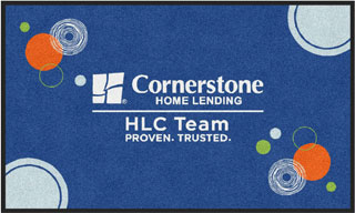 3' x 5' (35" x 59") Digiprint HD CORNERSTONE HLC Indoor Logo Mat