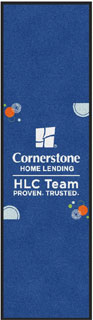 2' x 7' (24" x 84") Digiprint HD CORNERSTONE HLC Indoor Logo Mat