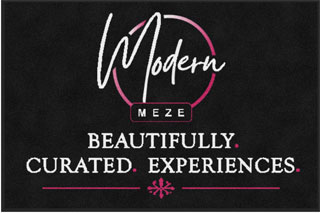 4' x 6' (45" x 69") ColorStar Impressions MODERN MEZE  Indoor Logo Mat
