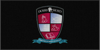 4' x 8' (45" x 95") Waterhog Impressions HD DOERS OF THE WORD Indoor/ Outdoor Logo Mat