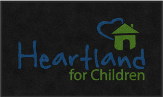 3' x 5' (35" x 59") ColorStar Impressions HEARTLAND FOR CHILDREN  Indoor Logo Mat