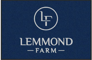 4' x 6' (45" x 69") Waterhog Impressions HD LEMMOND FARM Indoor /Outdoor Logo Mat