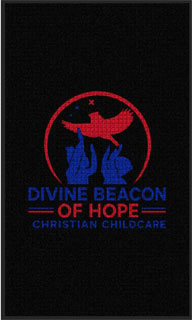 3' x 5' (35" x 59") Waterhog Impressions HD DIVINE BEACON OF HOPE  Indoor/Outdoor Logo Mat
