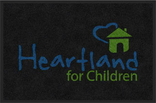 2' x 3' ( 24" x 35" ) ColorStar Impressions HEARTLAND FOR CHILDREN  Indoor Logo Mat