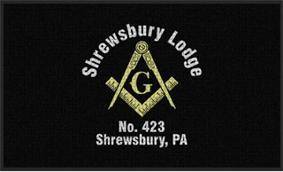 3' x 5' (35" x 59") Waterhog Impressions HD SHREWSBURY LODGE Indoor/Outdoor Logo Mat