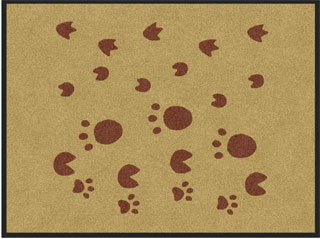 3' x 4' ( 35" x 47") Digiprint HD RAINBOW-TREE FOOTPRINT  Indoor Logo Mat
