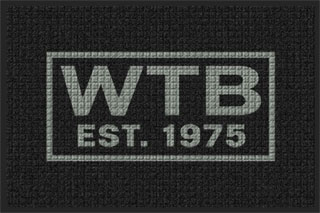 4' x 6' (45" x 69") Waterhog Inlay WTB  Indoor /Outdoor Logo Mat