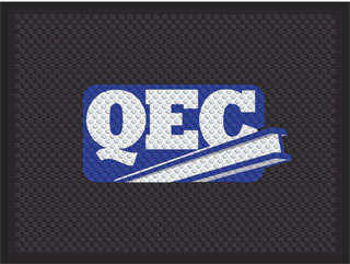 3' x 4' (34" x 45") Superscrape Impressions  QEC  Rubber Logo Mat