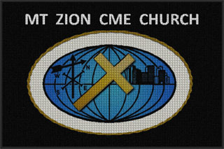 4' x 6' (45" x 69") Waterhog Impressions HD CME CHURCH  Indoor /Outdoor Logo Mat