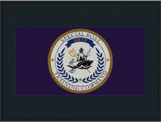 6' x 8' (70" x 95") Superscrape Impressions  SBTC  Rubber Logo Mat