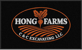 3' x 5' (35" x 59") Waterhog Impressions HD HONG FARMS  Indoor/Outdoor Logo Mat