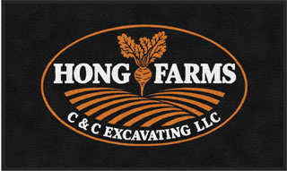 3' x 5' (35" x 59") ColorStar Impressions  HONG FARMS  Indoor Logo Mat