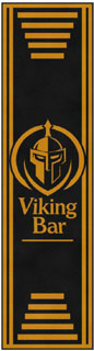 4' x 15' (45" x 178") Digiprint HD VIKING BAR Indoor Logo Mat