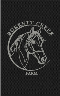 5' x 8' (58" x 95") Berber Impressions HD BURKETT CREEK FARM   Indoor/Outdoor Logo mat