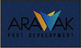3' x 5' (35" x 59") Waterhog Impressions HD ARAWAK  Indoor/Outdoor Logo Mat