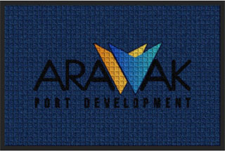 2' x 3' (22" x 35") Waterhog Impressions HD ARAWAK Indoor/Outdoor Logo Mat