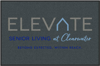 4' x 6' (45" x 69") Waterhog Impressions HD ELEVATE  Indoor /Outdoor Logo Mat