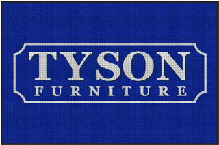 4' x 6' (45" x 69") Waterhog Impressions HD TYSON FURNITURE Indoor /Outdoor Logo Mat