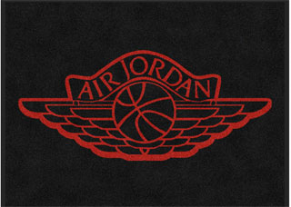 3' x 4' (35" x 47") Colorstar Impressions AIR JORDAN  Indoor Logo Mat