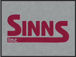 3' x 4' (35" x 47") Colorstar Impressions SINNS  Indoor Logo Mat