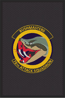 4' x 6' (45" x 70") Superscrape Impressions BUSHMASTERS Rubber Logo Mat