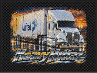 3' x 4' (35" x 47") Berber Impressions HD HEAVY HITTAZ Indoor/Outdoor Logo Mat