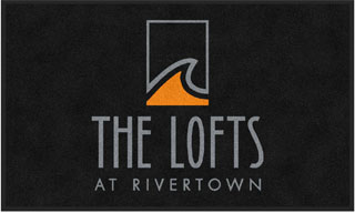 3' x 5' (35" x 59") Digiprint HD THE LOFTS AT RIVERTOWN Indoor Logo Mat