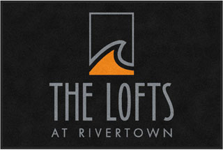 4' x 6' (45" x 69") Digiprint HD THE LOFTS AT RIVERTOWN  Indoor Logo Mat