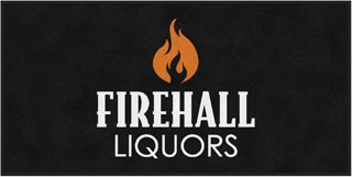 4' x 8' (45" x 95") ColorStar Impressions FIREHALL LIQUORS  Indoor Logo Mat