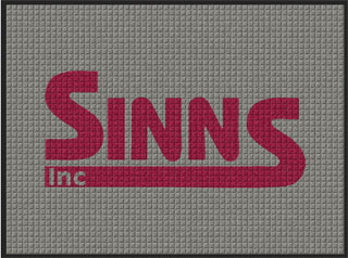 3' x 4' (35" x 45") Waterhog Impressions HD SINNS Indoor-Outdoor Logo Mat