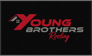 3' x 5' (35" x 59") Waterhog Impressions HD YOUNG BROTHERS  Indoor/Outdoor Logo Mat
