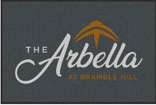 4' x 6' (45" x 69") Waterhog Impressions HD THE ARBELLA  Indoor/Outdoor Logo Mat