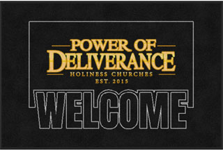 4' x 6' (45" x 69") Digiprint HD POWER OF DELIVERANCE  Indoor Logo Mat