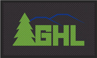 3' x 5' (35" x 56") Superscrape Impressions GHL  Rubber Logo Mat