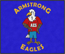 5' x 6'(58" x 69") Digiprint Classic ARMSTRONG ELEMENTARY Indoor Logo Mat