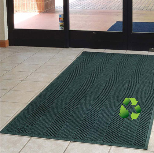 Lattice 3'x5' Indoor/Outdoor Door Mat - Medium Gray - 35x59